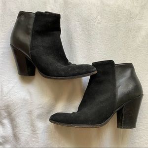 Black Leather Booties